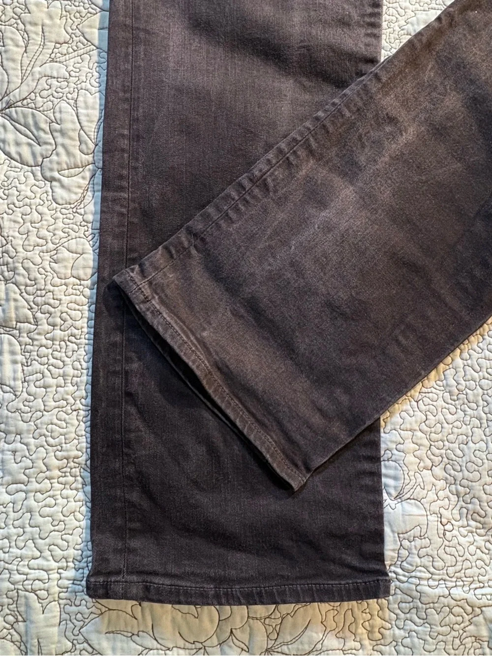 True Religion Ricky Made in USA Relaxed Straight Jeans Black Wash Denim Sz 40🧡